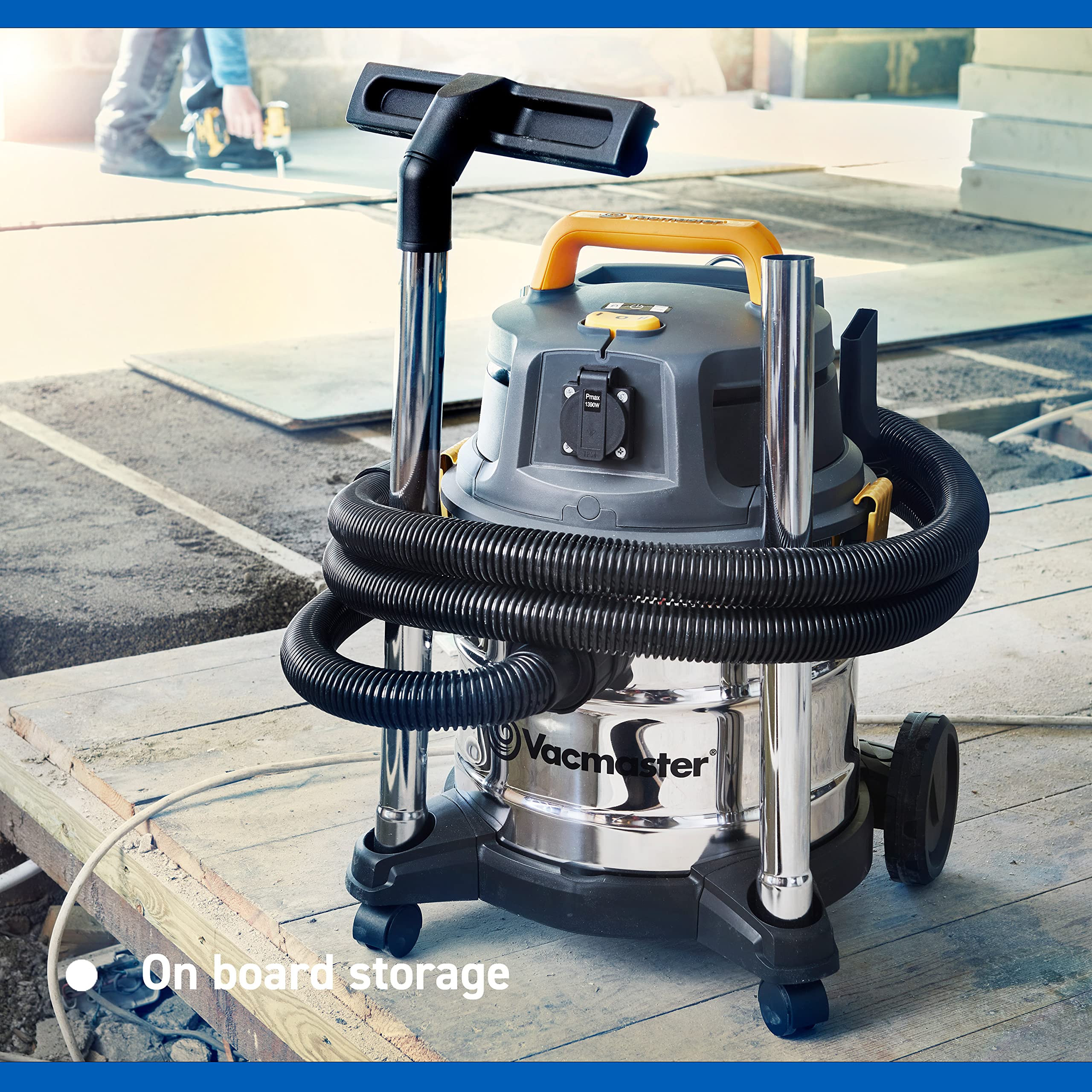 Vacmaster Wet and Dry Vacuum Cleaner 20L. 240V L Class Industrial Dust Extractor.