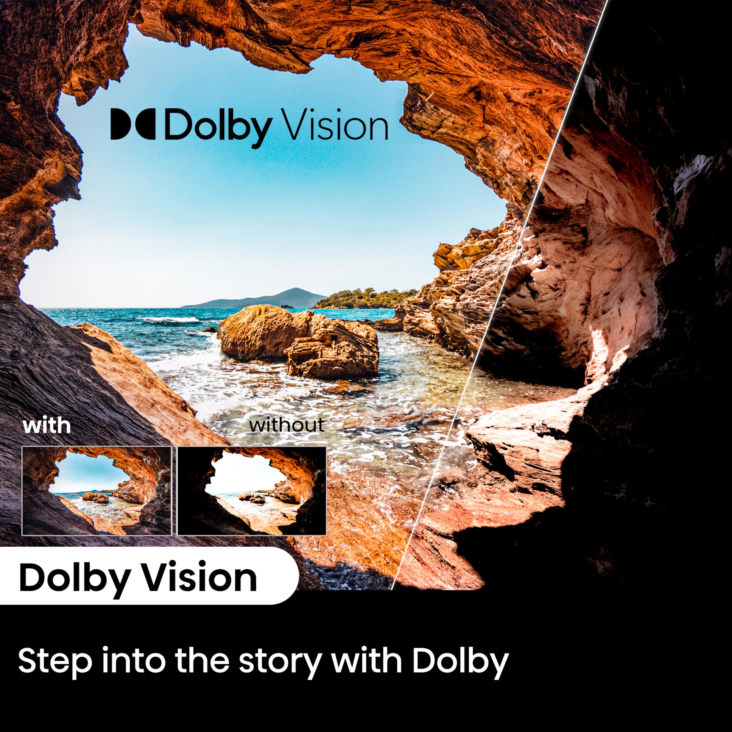 Hisense 43 Inch 4K Smart TV 43E6NTUK - Dolby Vision, Game Mode PLUS